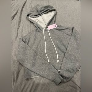 Grey cropped sweatshirt